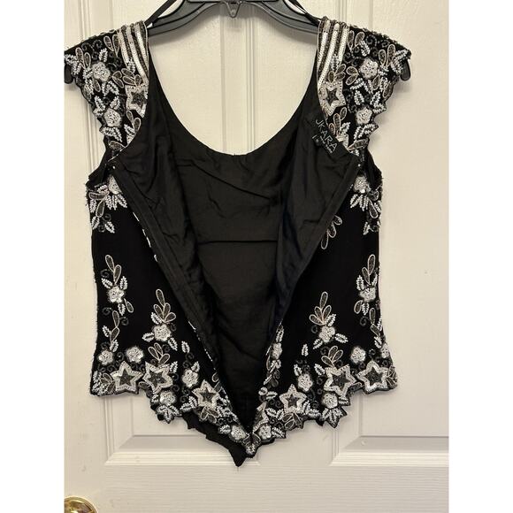 J KARA New York Womens Size Small Beaded and Sequined Top - Picture 3 of 14